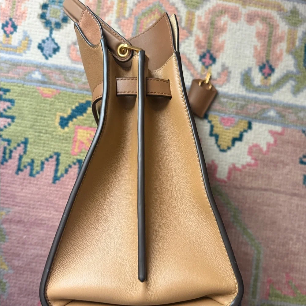 TORY BURCH Lee Radziwill Double bag Light Brown